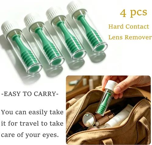 Miniatura 3 de 4 unids Hard Contact Lens Remover RGP émbolo para lentes duras suaves