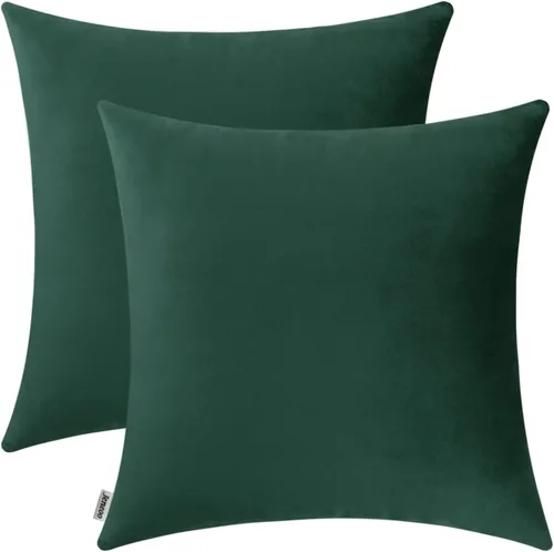 Miniatura 16 de Jeneoo Cómodas fundas de almohada de terciopelo suaves y gruesas para niños, para sofá, fundas de cojín decorativas sólidas cuadradas para Lavanda