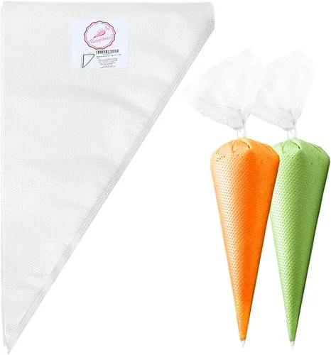 Keenpioneer Bolsas desechables de 14 pulgadas para decoración y repostería, bolsa de pastelería sin puntas para tartas, glaseado de crema y