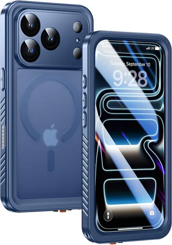 Miniatura 8 de Lanhiem Funda Magnética para iPhone 17 Pro de Privacidad, Funda Impermeable a Prueba de Polvo, [Protector de Pantalla Antiespía Integrado]