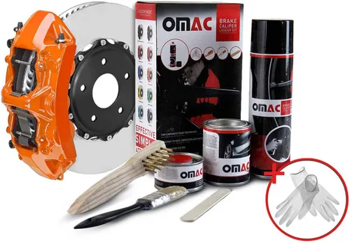 Kit de pintura para pinza de freno de alta temperatura OMAC, revestimiento resistente al calor, sistema de pintura a base de epoxi, naranja Arizona