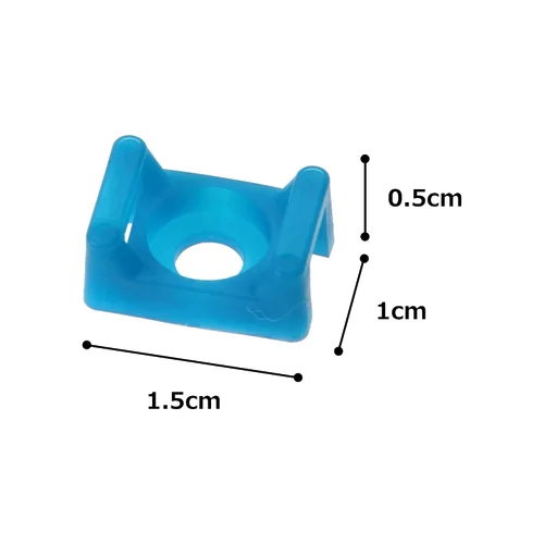 Miniatura 4 de Panduit TM3S8-C76 Montaje de brida de cables, Tefzel, #8 (M4) Método de montaje de tornillo, 0.37 pulgadas de diámetro de avellanado, 0.38 pulgadas