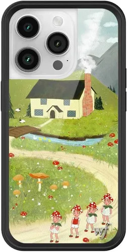 Miniatura 39 de Wildflower Carcasas – Compatible con iPhone 14 Pro Protector negro parachoques, certificado de prueba de caída de 6.5 pies, propiedad de mujeres