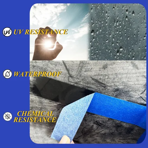 Miniatura 5 de Cintas de Pintores Profesionales de 2 Pulgadas de Ancho (1.88 pulg x 60.1 Yardas x 6 Rollos = 360.6 Yardas), Cinta de Enmascarar Azul, Cinta