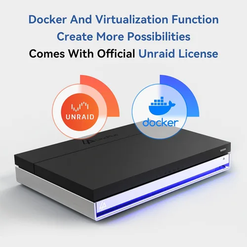 Miniatura 6 de Almacenamiento NAS LincStation N2 de 6 bahías, procesador Intel N100 de 4 núcleos, 10GbE, 16 GB LPDDR5 RAM, 128 G eMMC, disco duro SATA 2x2.5 +