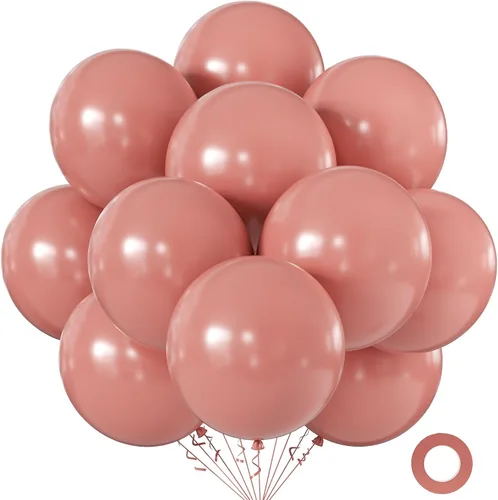 Miniatura 55 de KALOR Globos color morado ceniza de 18 pulgadas, 10 globos de látex mate, globos redondos grandes para bodas, baby shower, fiestas de cumpleaños
