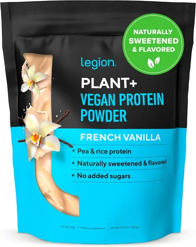 Miniatura 9 de LEGION Plant+ Proteína vegana en polvo, chocolate, arroz y guisantes, mezcla de proteínas a base de plantas. Sin gluten, sin OMG, endulzado