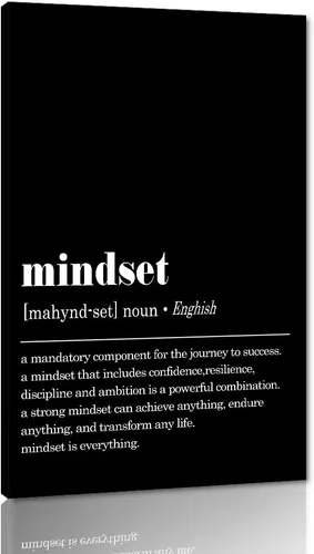 Miniatura 40 de Mindset is Everything - Lienzo motivacional para la oficina, arte de pared con citas inspiradoras de emprendedor, impresión de póster para sala