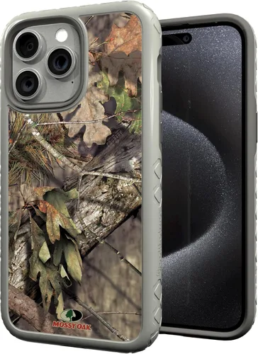Miniatura 125 de cellhelmet Mossy Oak Agua Yellowfin Funda de doble capa en gris diseñada para iPhone 13 Mini a prueba de golpes y caídas, duradera, como se ve