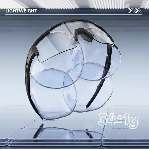 Miniatura 6 de KAPVOE Gafas de sol de ciclismo fotocromáticas para bicicleta de montaña, transparentes, MTB en bicicleta, equitación, béisbol, correr, golf