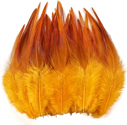 Miniatura 13 de Plumas para manualidades, 240 piezas de 5-7 pulgadas de color azul agua, plumas de gallo Saddle Hackle, plumas a granel para bodas, fiestas en casa