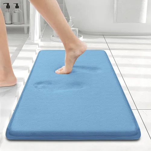 Miniatura 118 de Smiry Tapetes de Baño de Espuma Viscoelástica 36 x 24 pulgadas, Tapetes de Baño Extra Suaves y Absorbentes, Alfombra Antideslizante Lavable