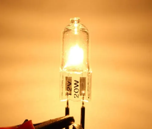 Miniatura 6 de Bombillas halógenas G5.3 de 20 vatios G5.3 12 V 20 W, bombillas halógenas JC de 20 W, 12 voltios, bajo voltaje, 12 V, lente de vidrio transparente