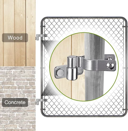 Miniatura 4 de Insaga Bisagra de puerta para valla de montaje en pared, bisagras de puerta de granja resistentes, acero inoxidable 304 fundido con diseño