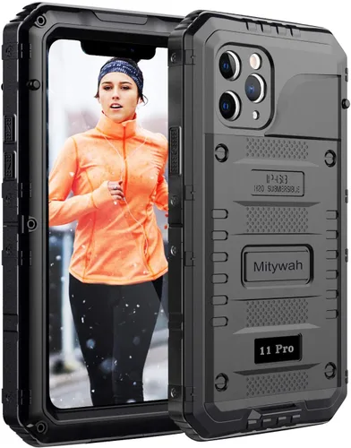 Miniatura 56 de Mitywah Funda impermeable para iPhone 7/iPhone 8 / iPhone SE 2020, funda de metal resistente de grado militar, protección de cuerpo completo