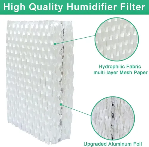 Miniatura 3 de Paquete de 4 filtros humidificadores de repuesto para Equate, filtro humidificador de repuesto para ReliOn RCM-832 ProCare PCWF813 PCCM-832N