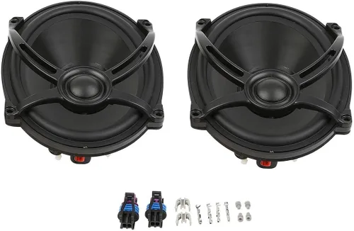 Miniatura 7 de TCMT Alforjas rígidas de 5 x 7 pulgadas, tapas de altavoz con altavoz y forros, inserto de alfombra para modelos Harley Touring CVO Road Glide Road