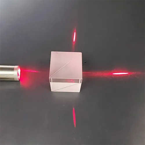 Cubo divisor de haz, Prisma óptico de vidrio dicróico con proporción 50:50 para espectrometría científica