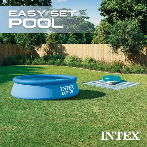 Miniatura 3 de INTEX 28107EH Juego de piscina inflable fácil de instalar: 8 pies x 24 pulgadas - Incluye bomba de filtro de cartucho de 330 GPH