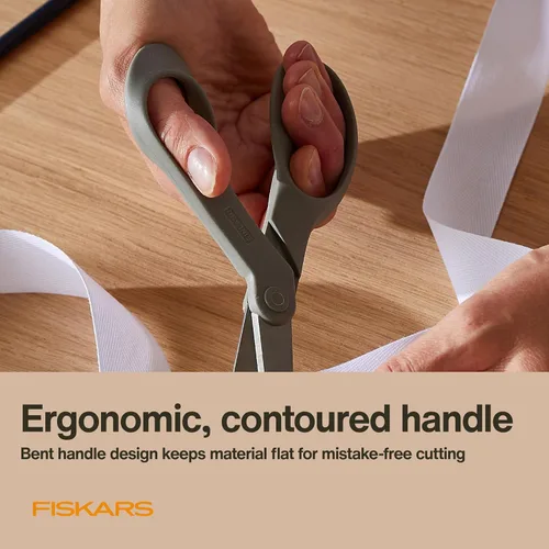 Miniatura 4 de Fiskars Tijeras de tela reciclada de 8 pulgadas - Tijeras de artesanía sostenibles y afiladas para costura - Corte de tela - Beige