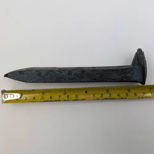 Miniatura 8 de Generic 1 Punta de Ferrocarril Única, Sin Usar, Acero de Alto Carbono, 5/16” x 6”, para Forja de Cuchillos, Artesanías, Decoraciones o Estacas al