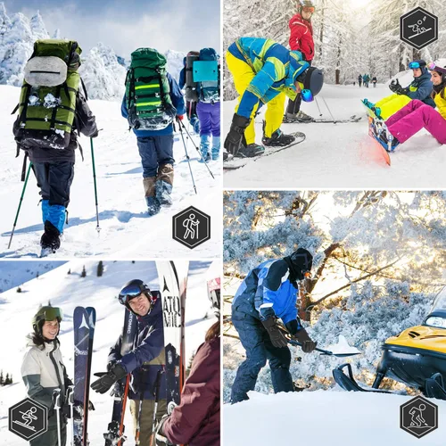 Miniatura 6 de BOSONER Guantes de esquí y snowboard, guantes impermeables de invierno, guantes de nieve para pantalla táctil para clima frío, para hombres