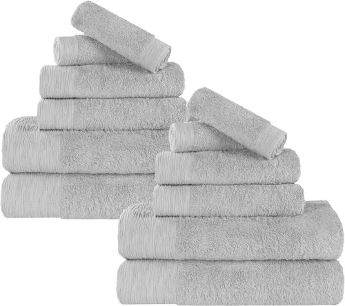 Miniatura 43 de Superior Rayon - Juego de toallas de 12 piezas de mezcla de bambú, de secado rápido, artículos esenciales para el baño, ducha, spa, toallas