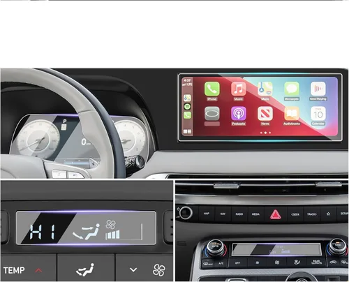 Miniatura 12 de LUWU Protector de pantalla para Hyundai Santa Cruz 2022 2023 2024 (Limited/Night/SEL/XRT) 10.25 pulgadas 2024 Hyundai Santa Cruz Accesorios 2024