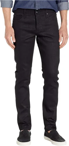 Unbranded* Apretado para hombre en orillo elástico negro sólido de 11 onzas, Negro -
