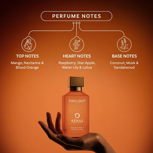 Miniatura 2 de Crepúsculo Fragancia unisex Perfume para hombre y mujer Nota superior cítrica Paquete de 3.4 fl oz 3.4 onzas Fragancia floral y afrutada