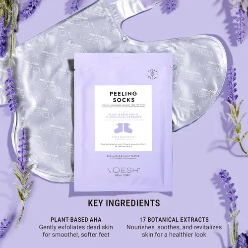 Miniatura 3 de VOESH - Calcetines exfoliantes para peeling, un par de máscaras de pies, peeling de pies, calcetines de máscaras de pies, removedor de callos