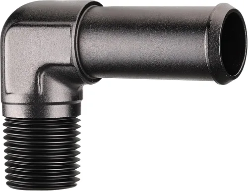 Miniatura 26 de EVIL ENERGY 3/8" NPT macho a 1/2" adaptador de montaje de púas 45 grados aluminio negro