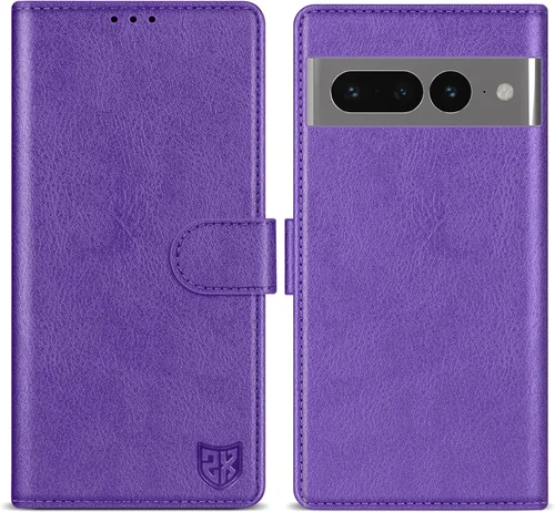 Miniatura 10 de ZZXX Funda tipo cartera para Google Pixel 7 con bloqueo RFID, ranura para tarjetas, función atril, cierre magnético, funda protectora de cuero