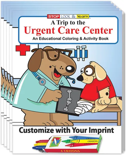 Miniatura 8 de ZOCO – Visita al Centro de Atención de Urgencias – Libros educativos para colorear para niños (paquete de 50 unidades, con crayones) – Seguridad
