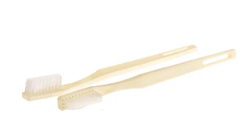 Medline Cepillo de dientes para adultos envuelto individualmente, empaquetado a granel, ideal para donaciones o uso en casa (paquete de 144)