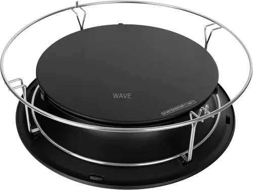 Kamado Joe SlōRoller Accesorio de Inserción de Cámara de Humo Hiperbólica con Estante de Acero Inoxidable para Parrilla de Carbón Classic Joe de 18