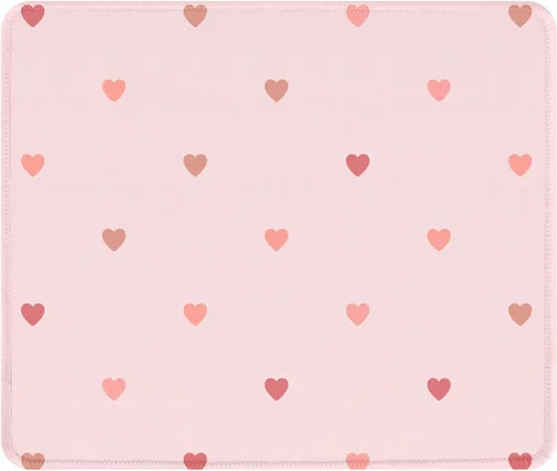Miniatura 15 de Seorsok Alfombrilla de mouse cuadrada estética con forma de corazón, diseño personalizado para oficina y hogar, alfombrilla de mouse divertida
