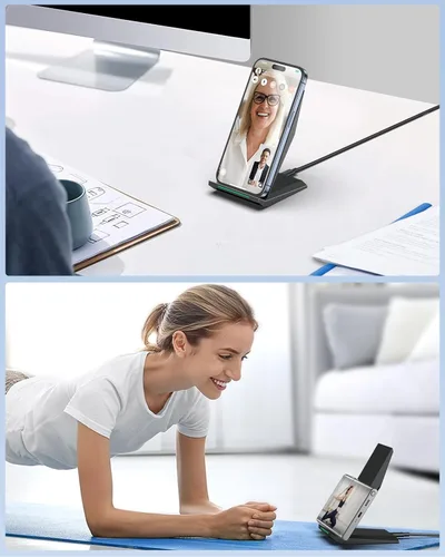 Miniatura 5 de Cargador inalámbrico rápido, [2 unidades] Soporte de carga inalámbrico certificado NANAMI Qi compatible con iPhone 17/17 Air/17 Pro/17 Pro