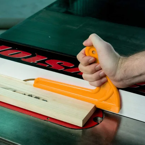 Miniatura 3 de POWERTEC L-Push Stick se adapta a sierra de mesa, mesa de enrutador, moldeador. El empujador de madera reduce el retroceso y aumenta la seguridad