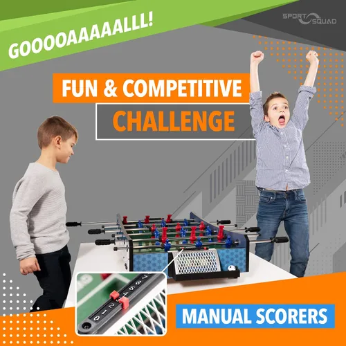 Miniatura 2 de Sport Squad Foosball Table - Soccer Table - Wood Foosball Table for Kids & Adults - Bar Game Table, Game Room for Home - Easy Assembly, Built Tough