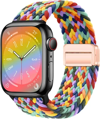 Miniatura 24 de Qimela Correa deportiva compatible con correas de Apple Watch de 1.49, 1.57, 1.61, 1.65, 1.73, 1.77 pulgadas, 1.77 pulgadas, 1.77 pulgadas, correa