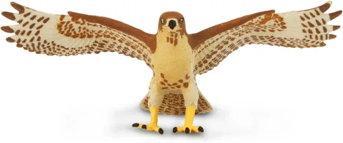 Miniatura 4 de Safari Ltd. Figura de halcón de cola roja, figura detallada de plástico de 5.75 pulgadas con envergadura, divertido juguete educativo para niños