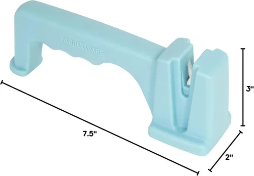 Miniatura 9 de Farberware Afilador de cuchillos de mesa, negro, 7.5 pulgadas