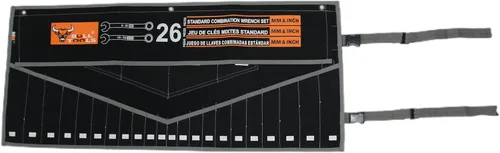 Miniatura 14 de BULL TOOLS Organizador de Rollo de Herramientas con 26 Bolsillos para Llaves, Métrico y SAE, Lona de Algodón Durable, Bolsa de Herramientas Oliva
