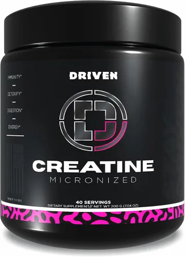 Miniatura 8 de Driven Nutrition Creatina, 17.64 oz – Polvo micronizado sin sabor, rendimiento físico y cognición – 0.18 oz por porción para reducir la fatiga