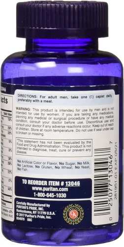 Miniatura 2 de Puritan's Pride One Daily Cápsulas multivitamínicas para hombre, 100 unidades (paquete de 2)