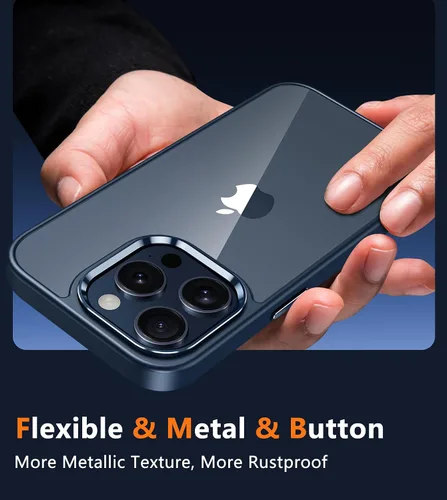 Miniatura 1461 de FNTCASE Funda para iPhone 13 Pro-Max: Fundas magnéticas transparentes compatibles con Magsafe Slim anti amarillamiento protección contra caídas