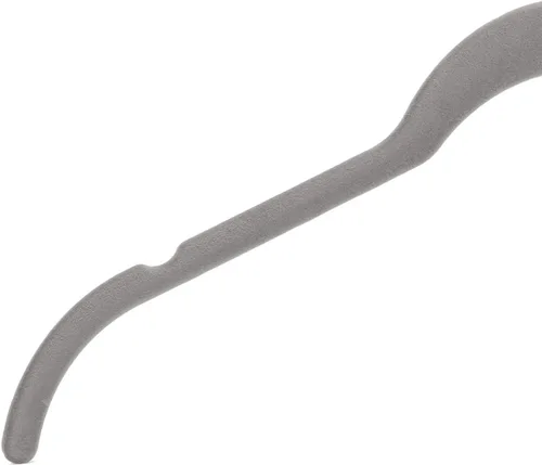 Miniatura 9 de Amazon Basics Perchas antideslizantes de terciopelo delgado que ahorran espacio para la organización del armario, gris/plata, paquete de 30