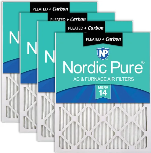 Miniatura 105 de Nordic Pure Filtros de aire para horno MERV 6 de 18 x 25 x 1 pulgadas (tamaño real: 17 1/2 x 24 1/2 x 3/4), color verde poliéster MERV 6, reduce