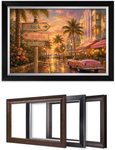Miniatura 65 de IPIC - Personalized Framed Canvas with Custom Street Sign in Boston Personalized Street Signs with Names, Custom Canvas Print, Boston Sunset